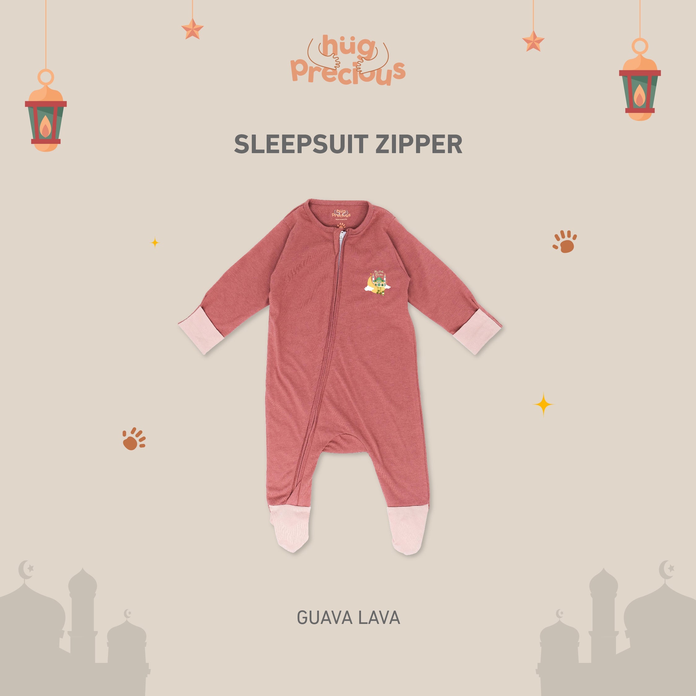 Sleepsuit Zipper MY FIRST RAMADHAN Modal