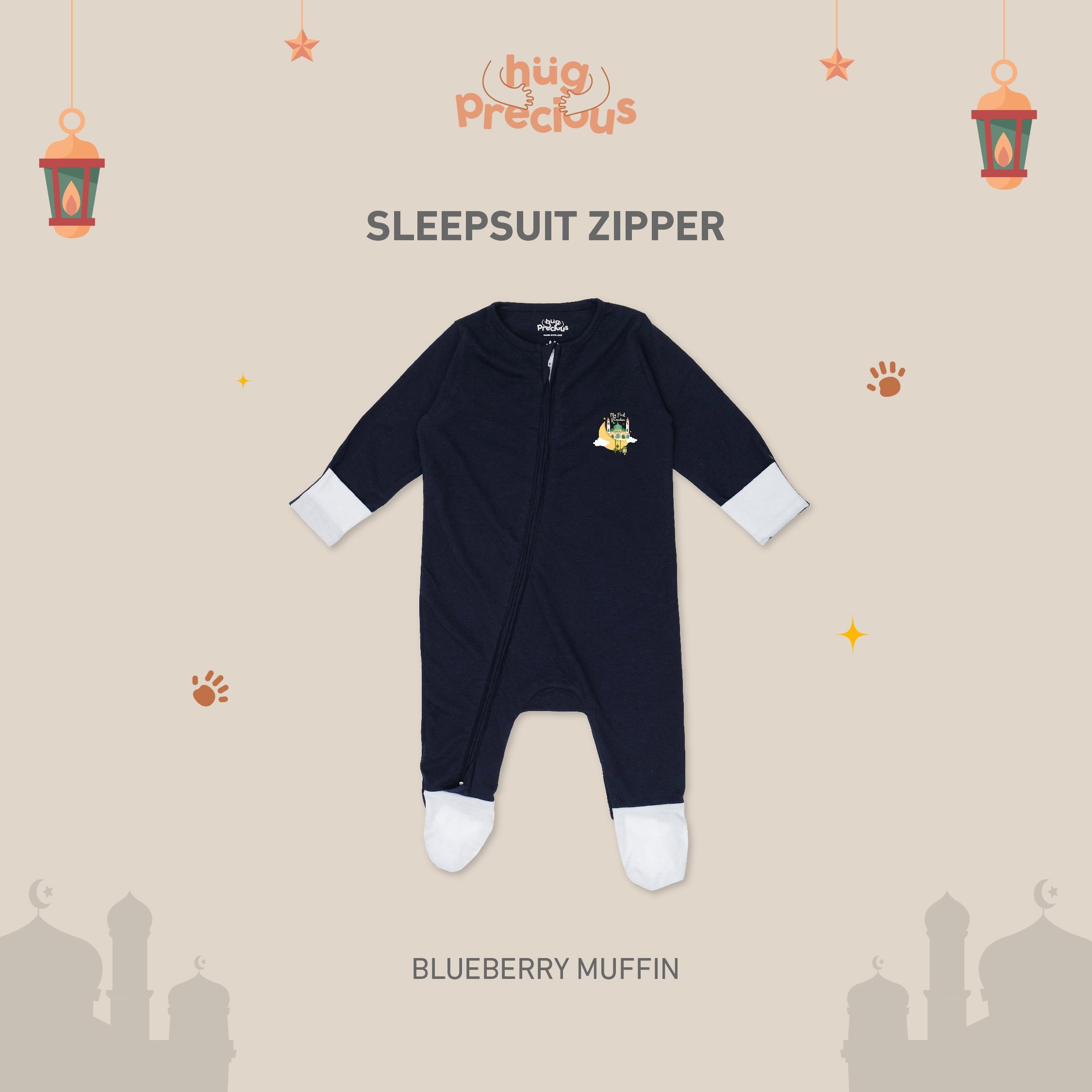 Sleepsuit Zipper MY FIRST RAMADHAN Modal