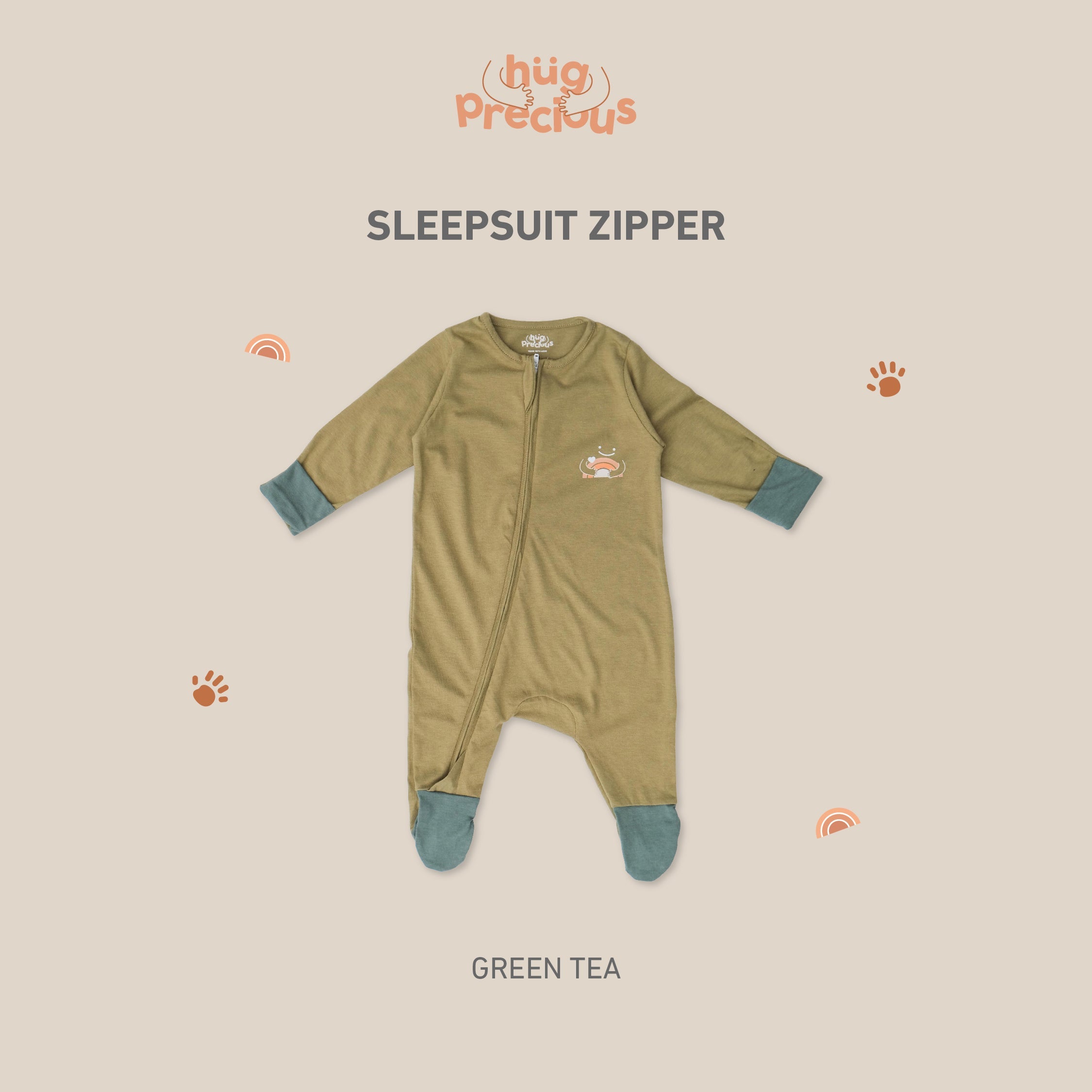 Sleepsuit Zipper CLOUD Modal