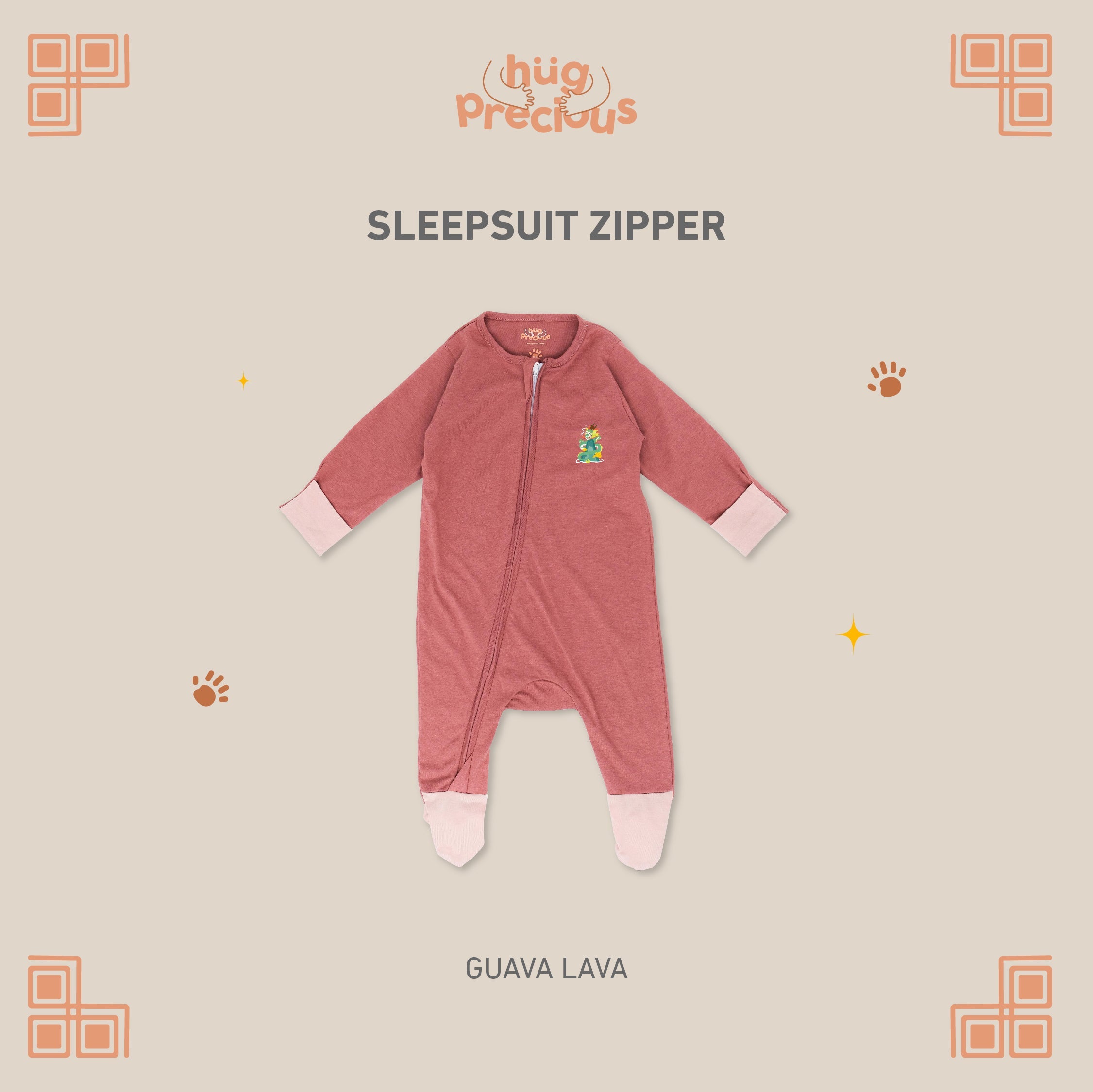 Sleepsuit Zipper LUSHEN Modal