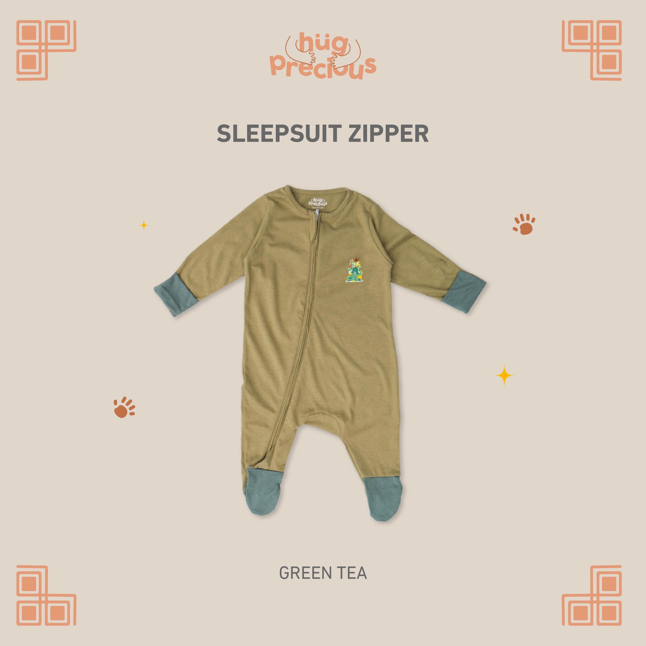 Sleepsuit Zipper LUSHEN Modal