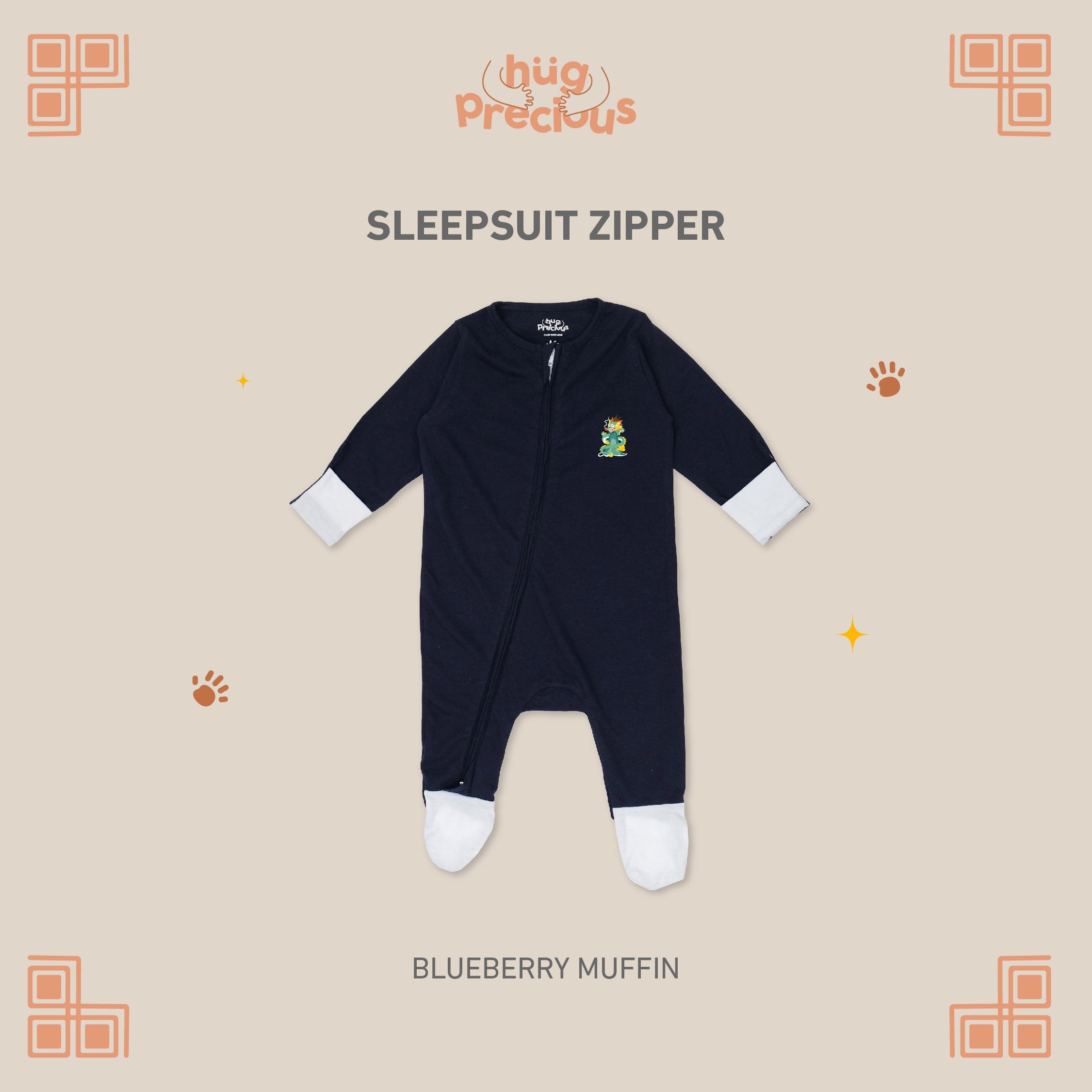 Sleepsuit Zipper LUSHEN Modal