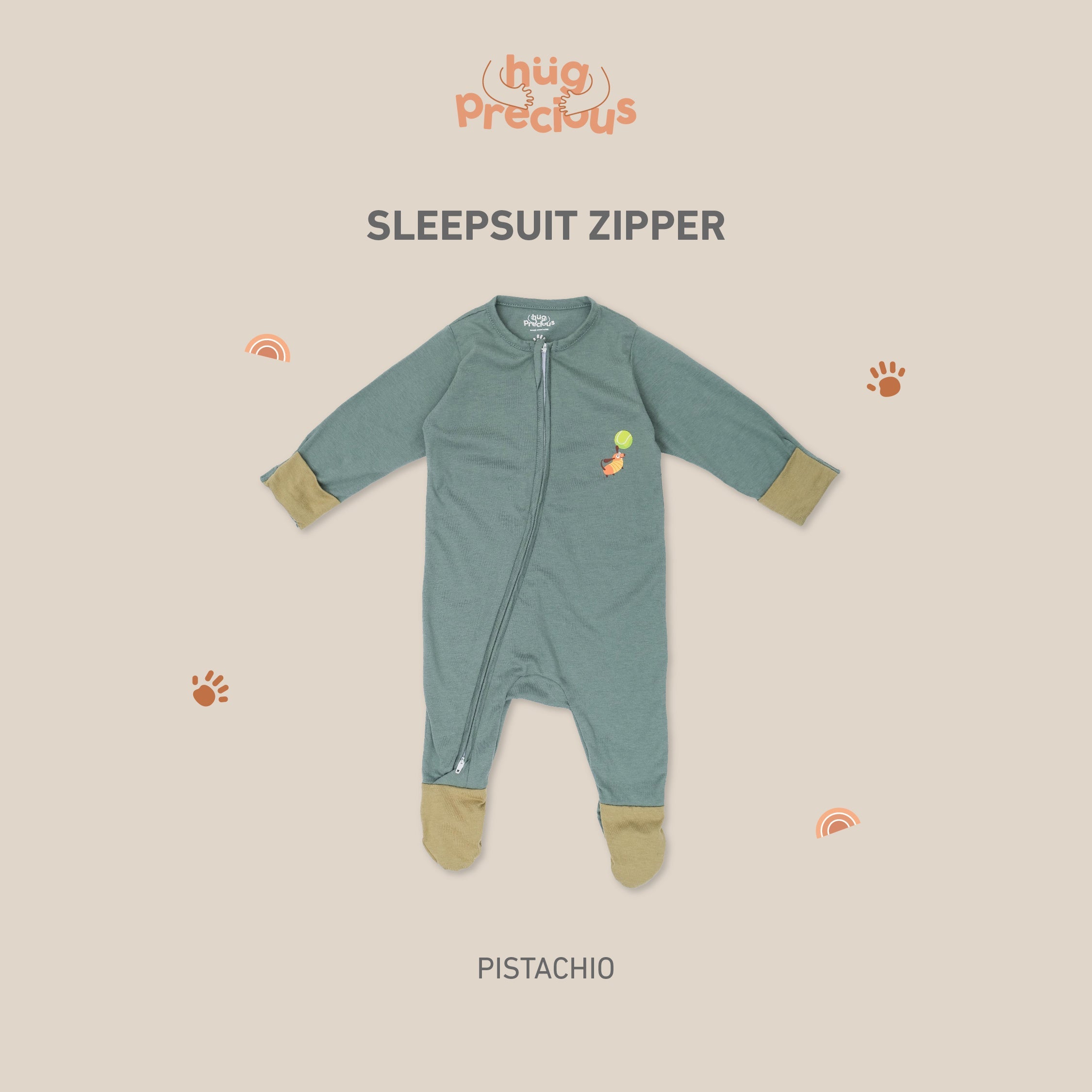 Sleepsuit Zipper PENNY THE TECKLE Modal