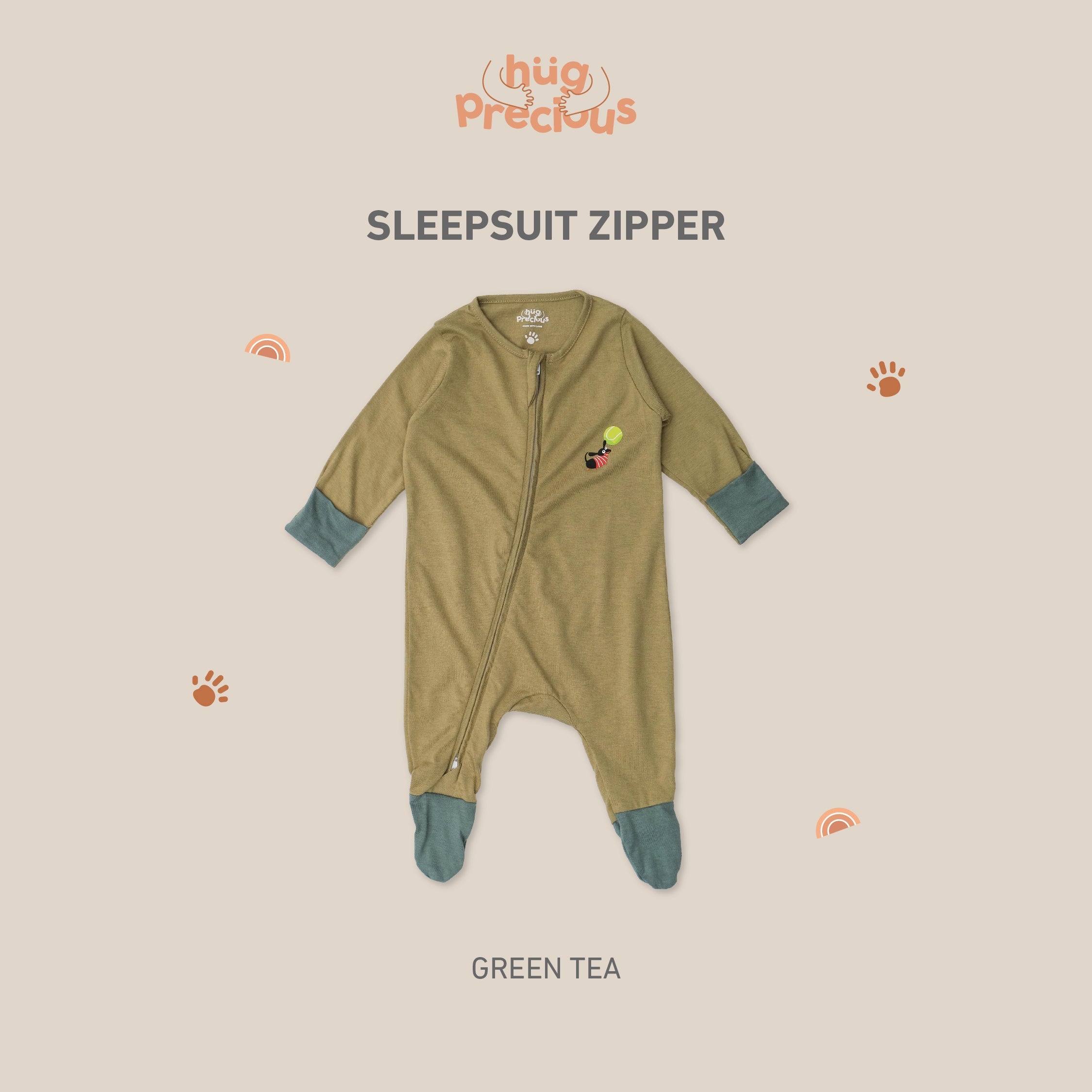 Sleepsuit Zipper PENNY THE TECKLE Modal