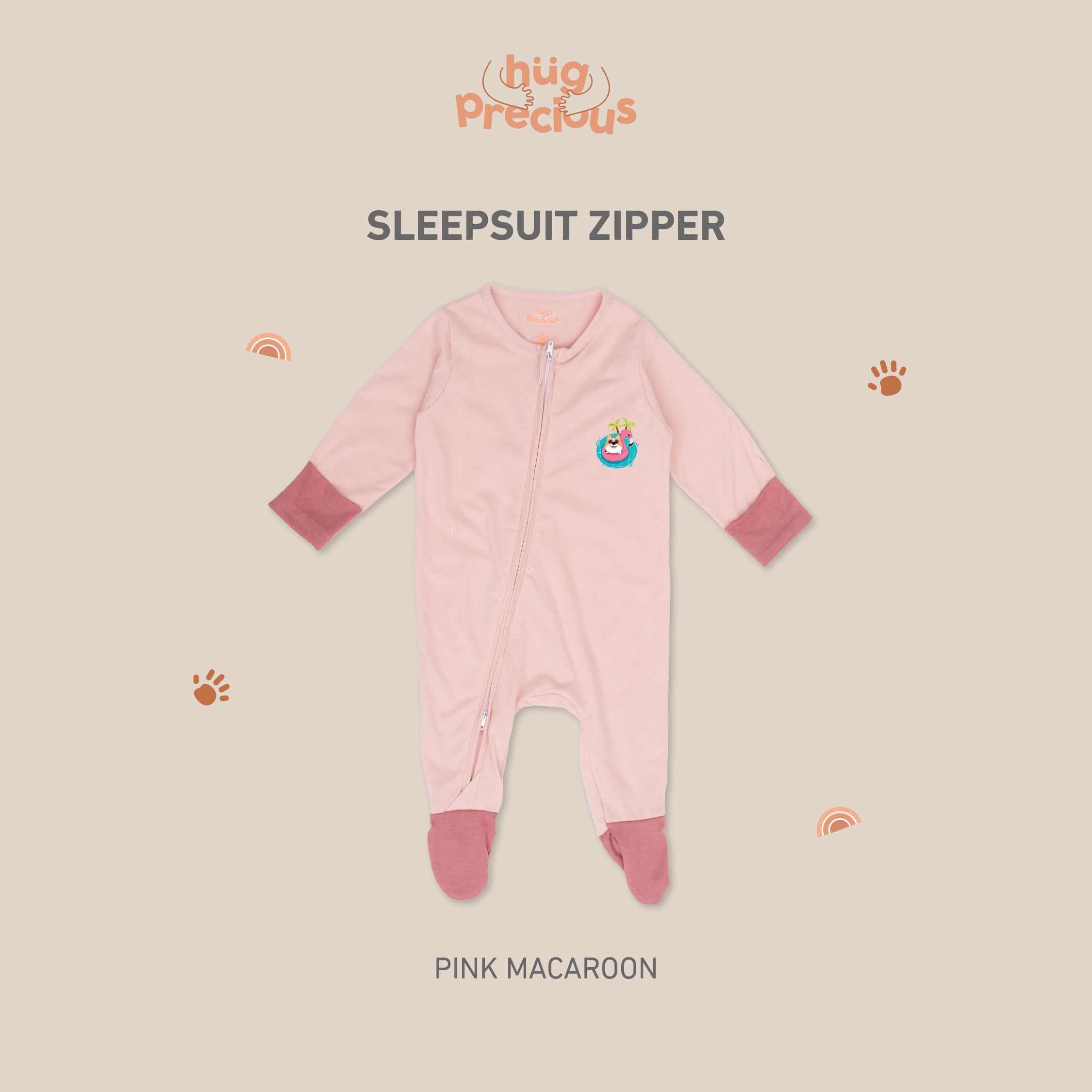 Sleepsuit Zipper SUMMER DOGGO Modal