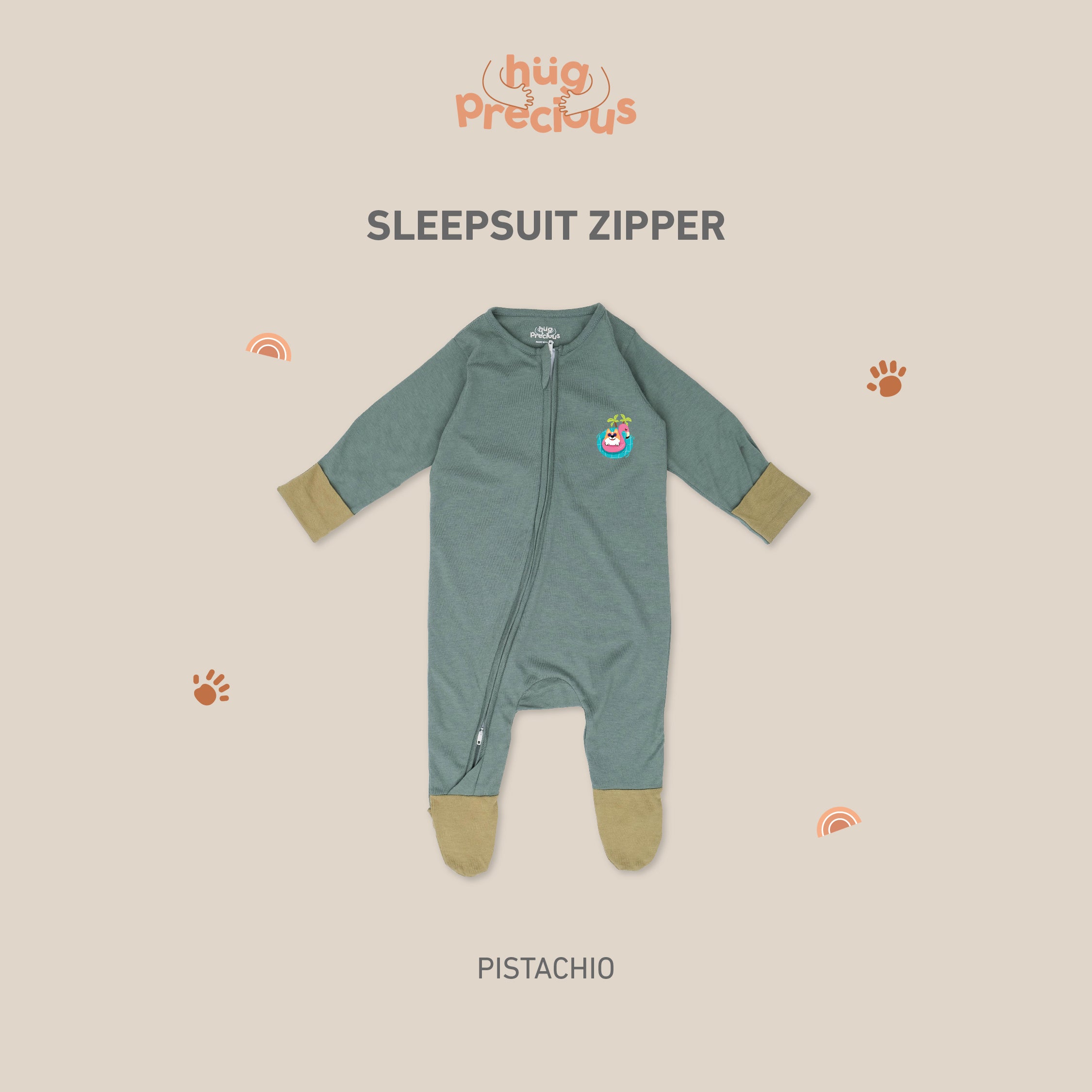 Sleepsuit Zipper SUMMER DOGGO Modal