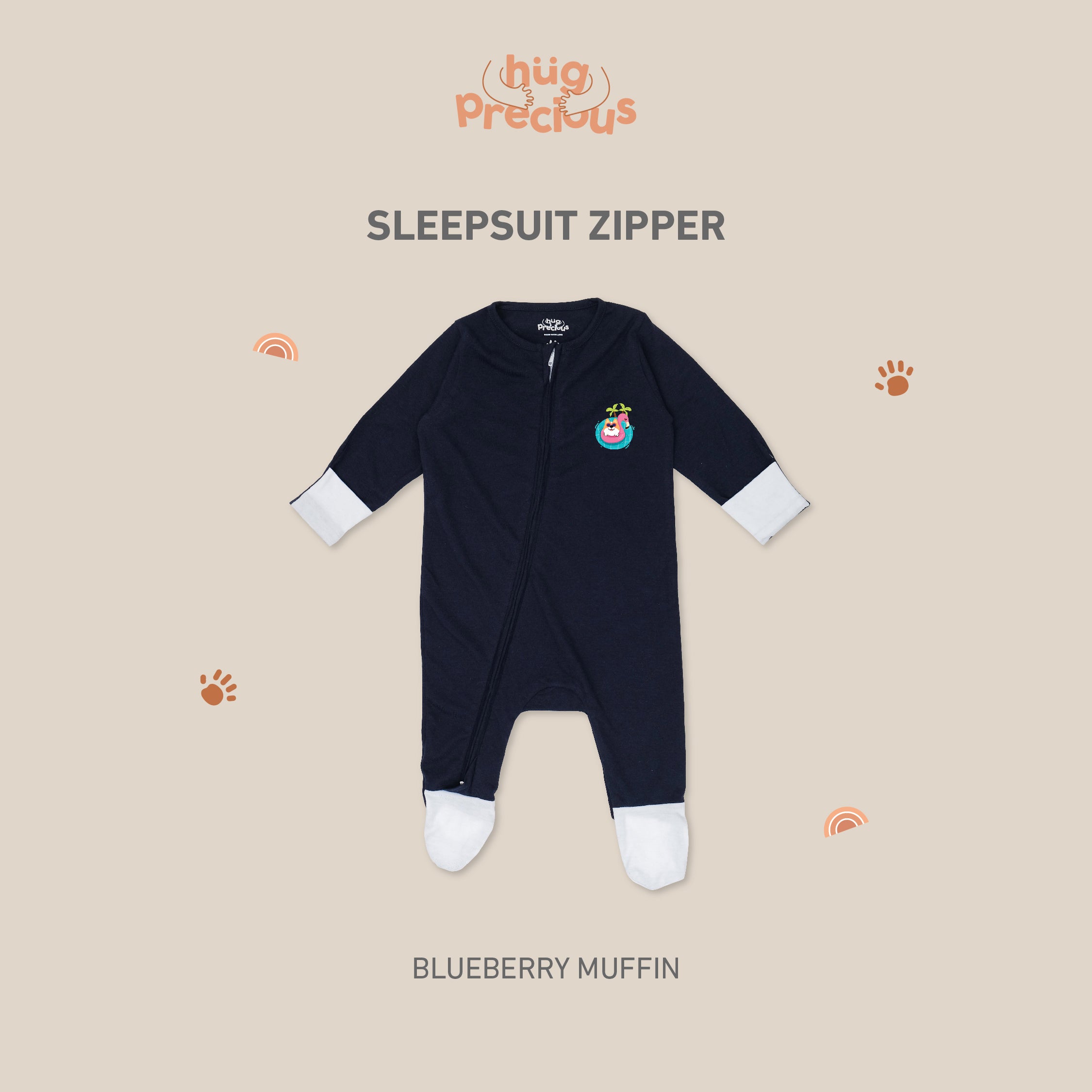 Sleepsuit Zipper SUMMER DOGGO Modal