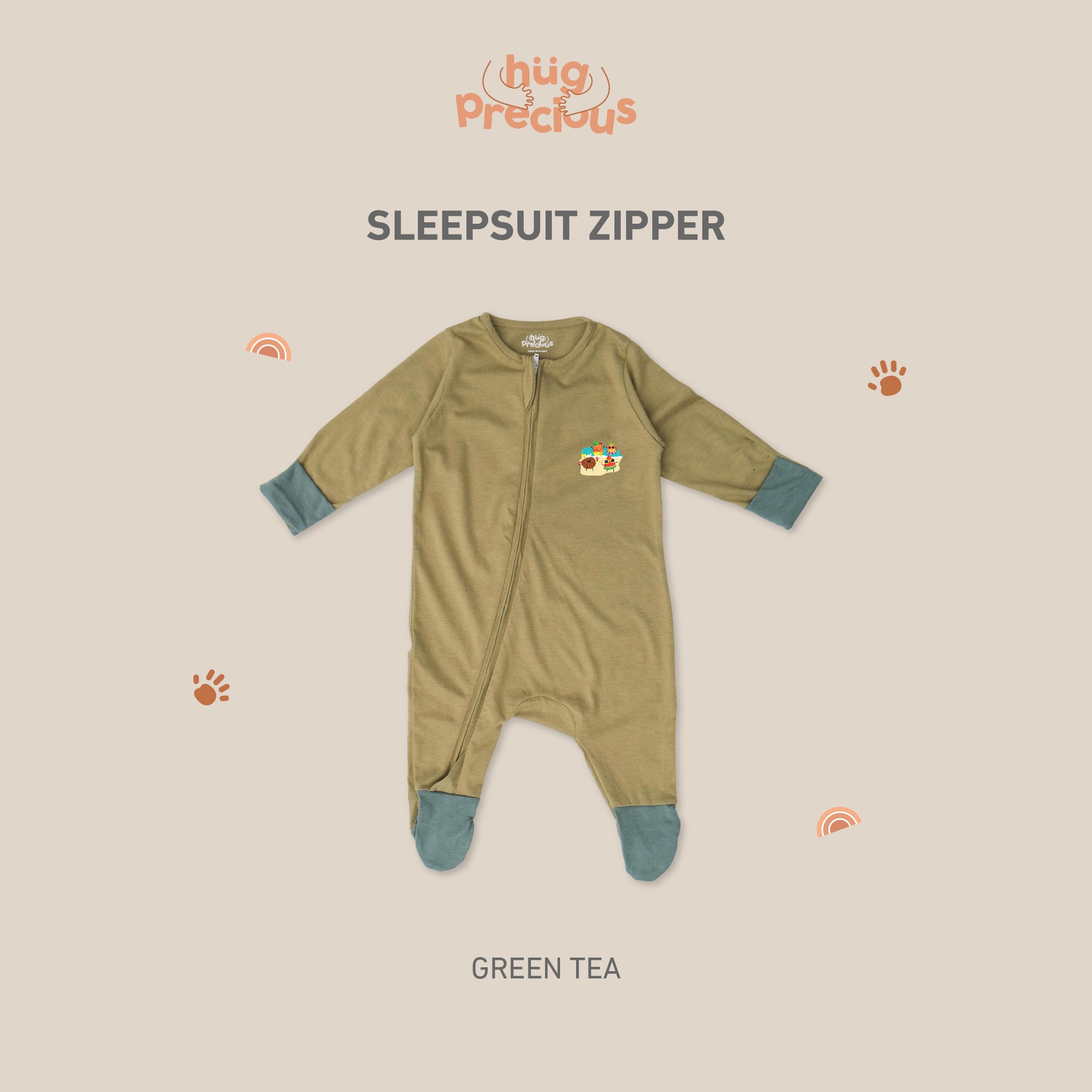 Sleepsuit Zipper SUMMER FRUITS Modal