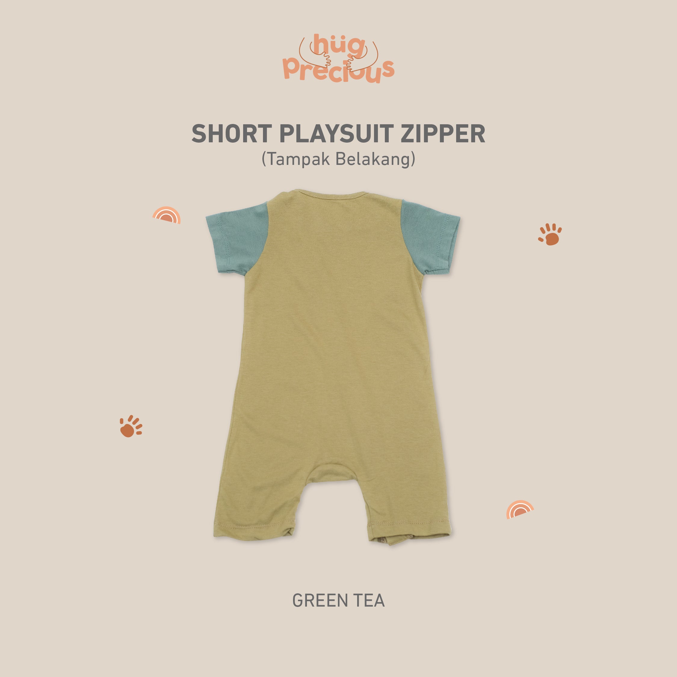 Short Playsuit Zipper SUMMER DUCK Modal