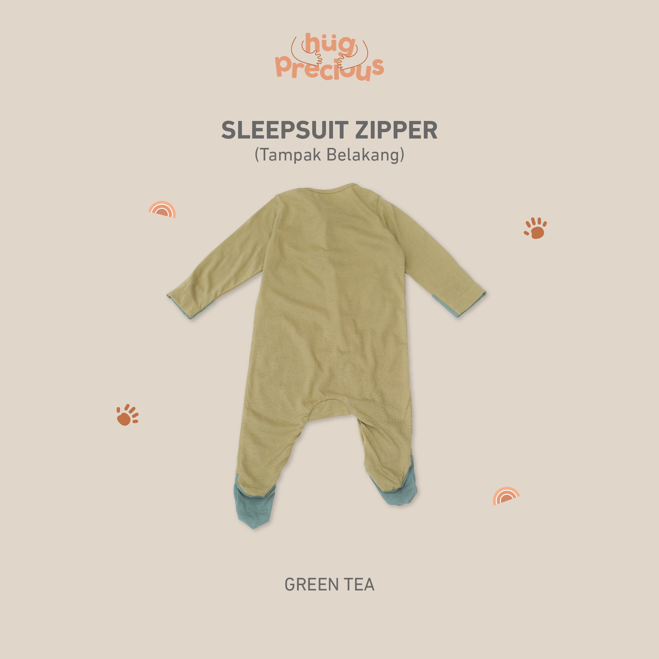 Sleepsuit Zipper SUMMER DUCK Modal