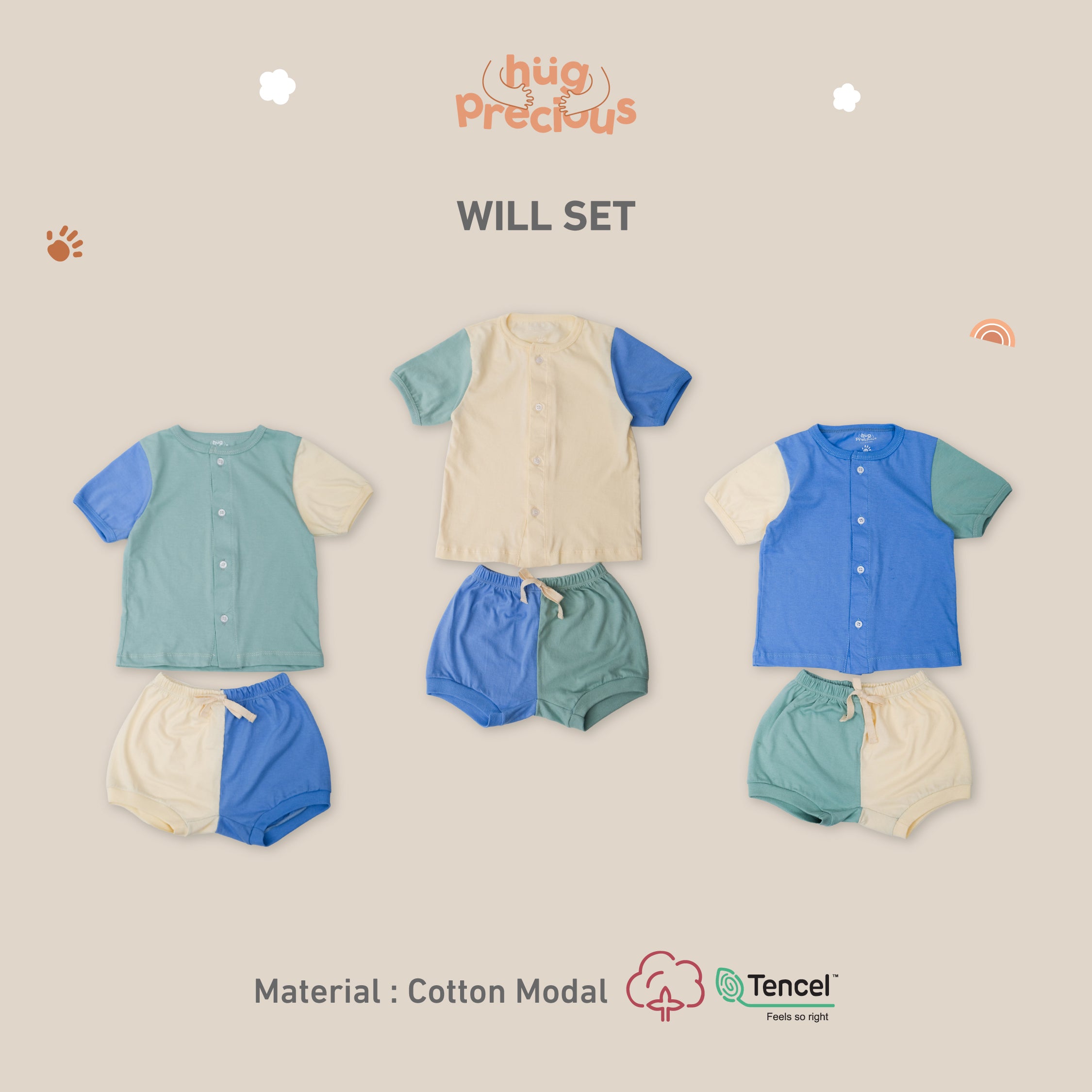 Short Playsuit WILL SET Modal Cotton