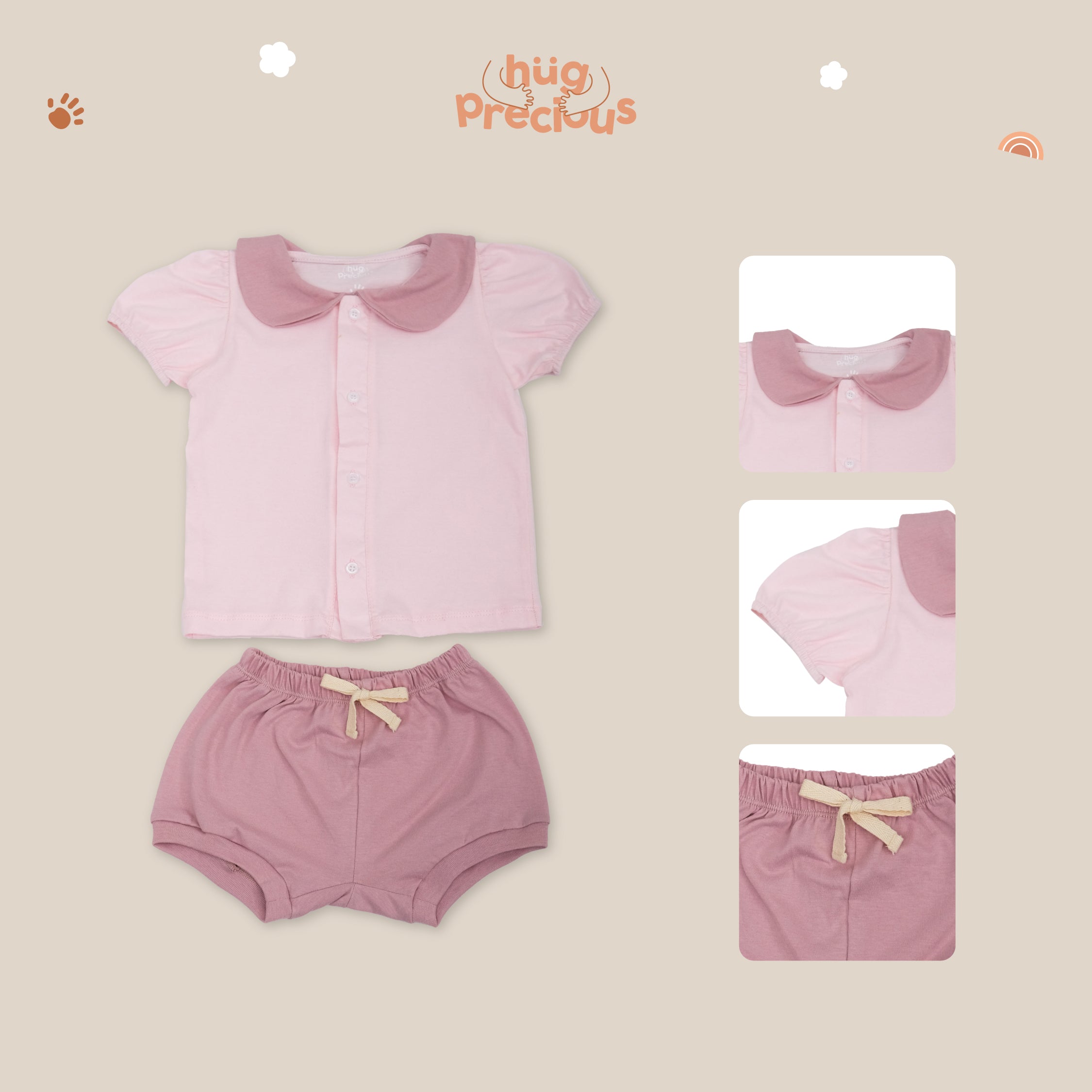 Short Playsuit YURI SET Modal Cotton