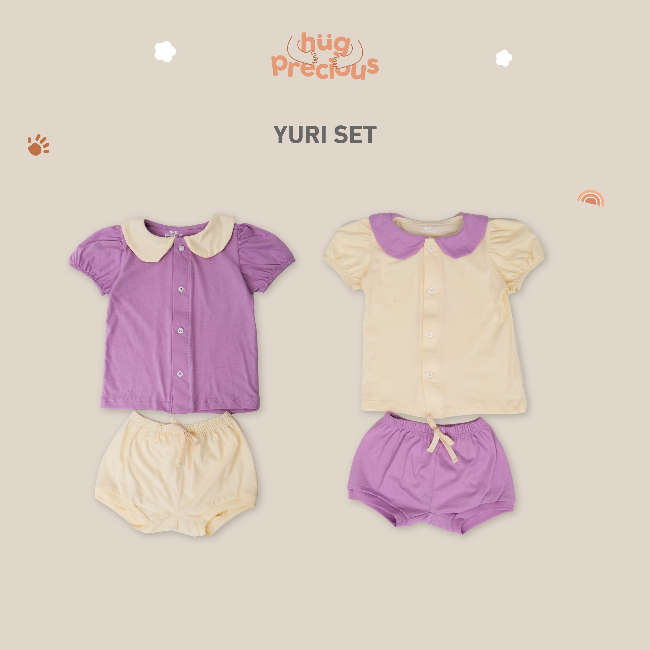 Short Playsuit YURI SET Modal Cotton