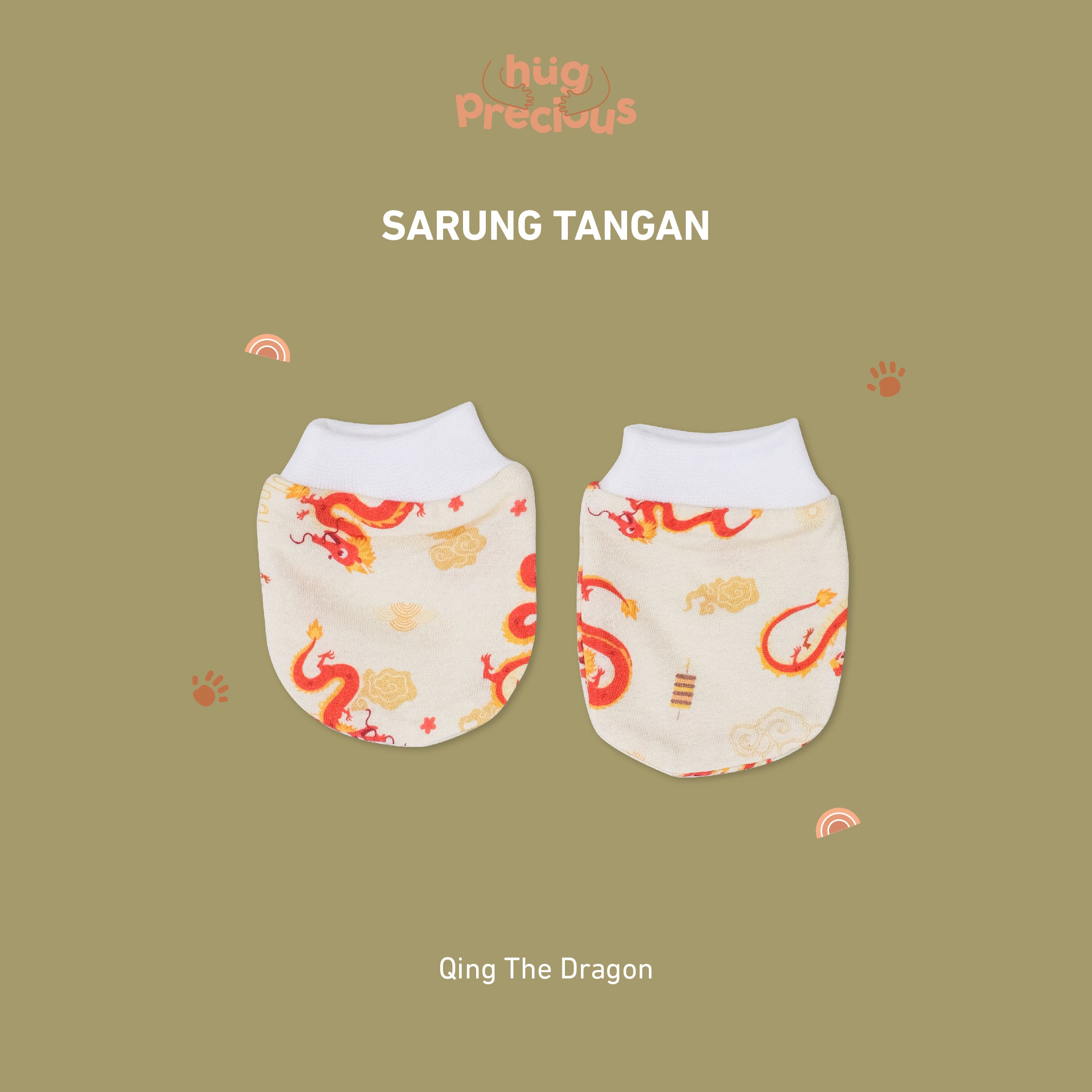 Sarung Tangan Bayi Bamboo QING THE DRAGON