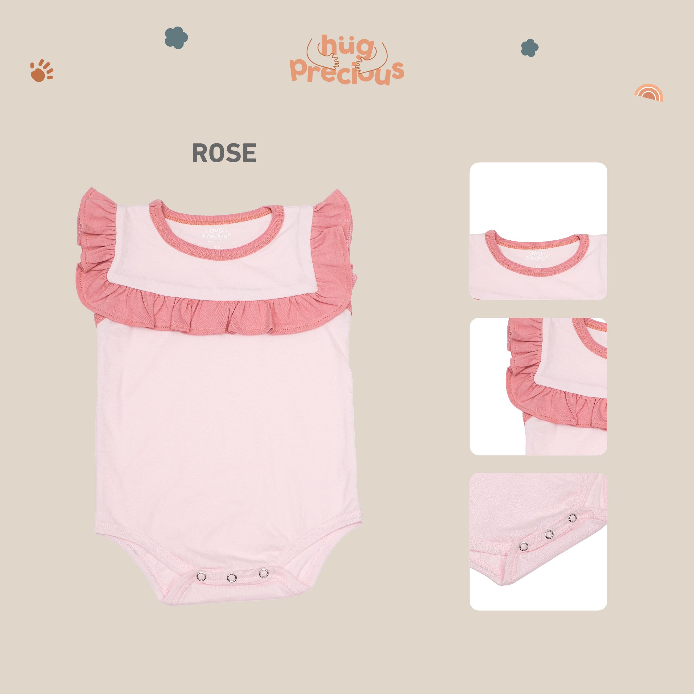 Rose Short Sleeveless