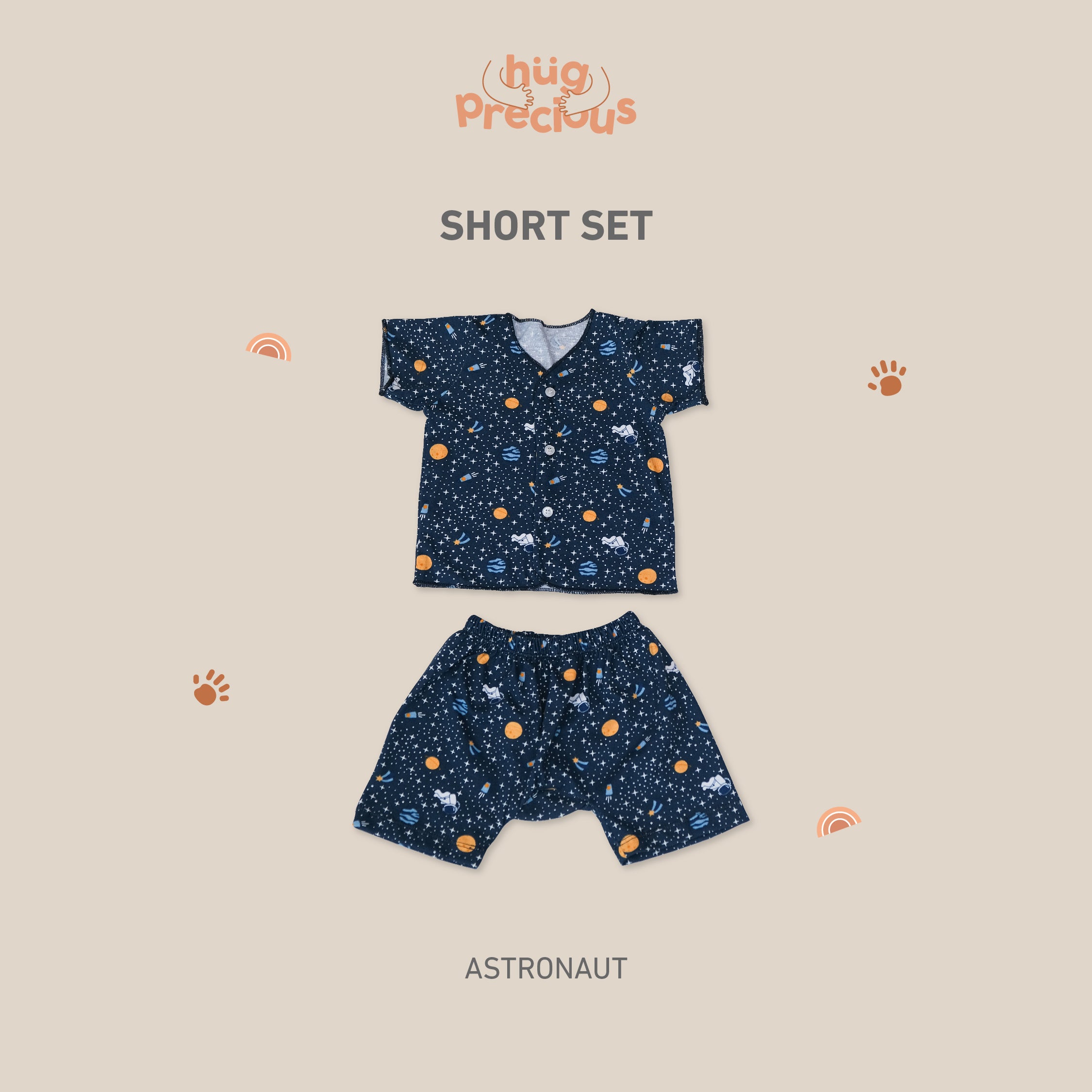 Little Wear Short Set - 1.0 (Setelan Baju Bayi Lengan Pendek)