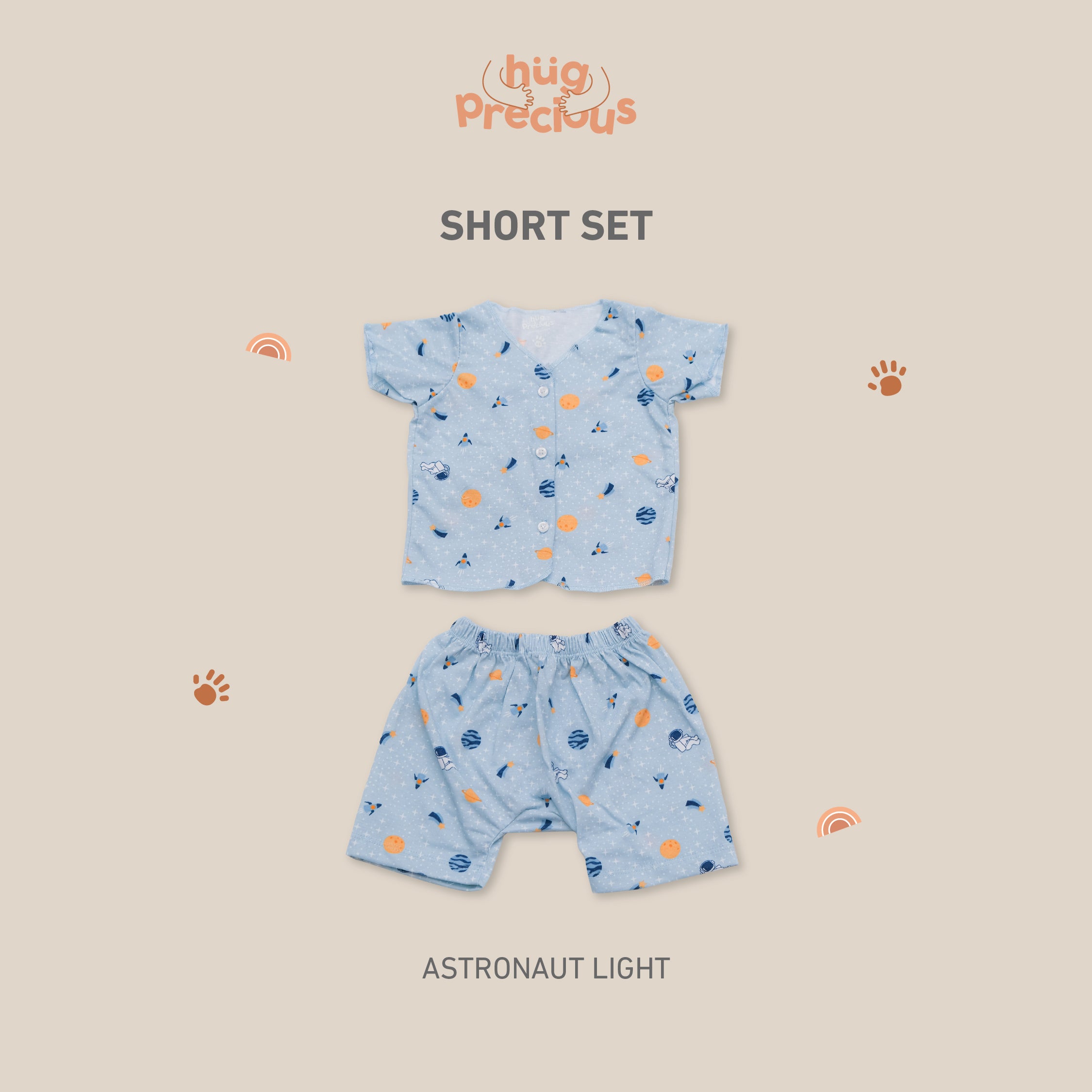 Little Wear Short Set - 4.0 (Setelan Baju Bayi Lengan Pendek)