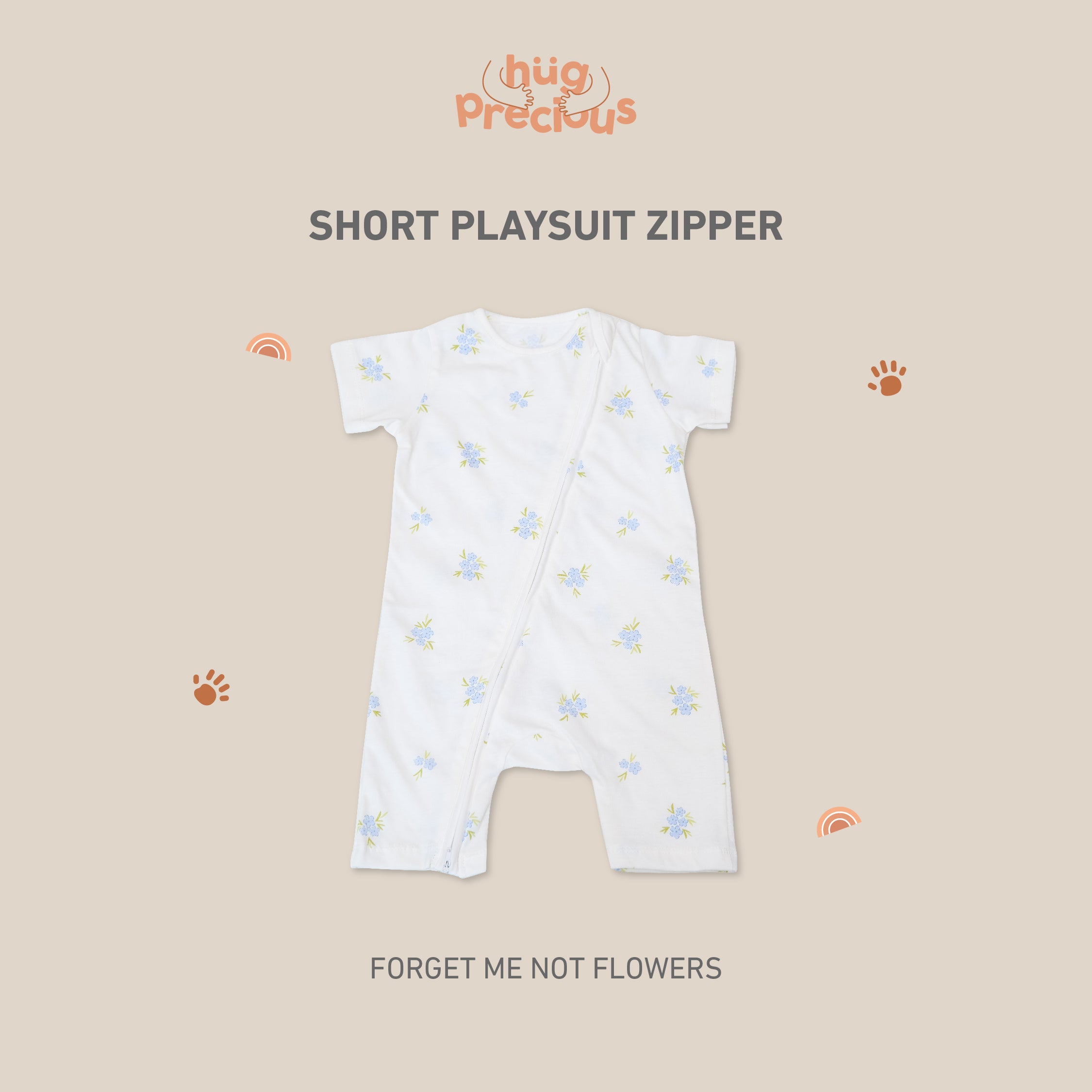 Short Playsuit Zipper 1.0 (Jumper Bayi)