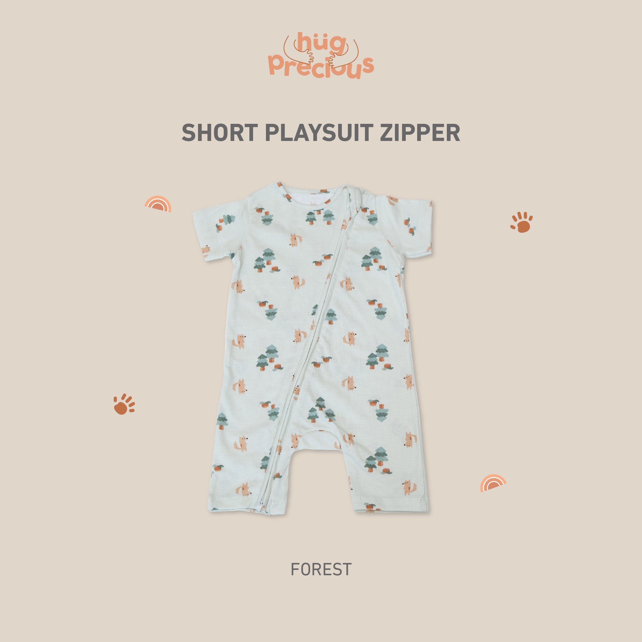 Short Playsuit Zipper 2.0 (Jumper Bayi)