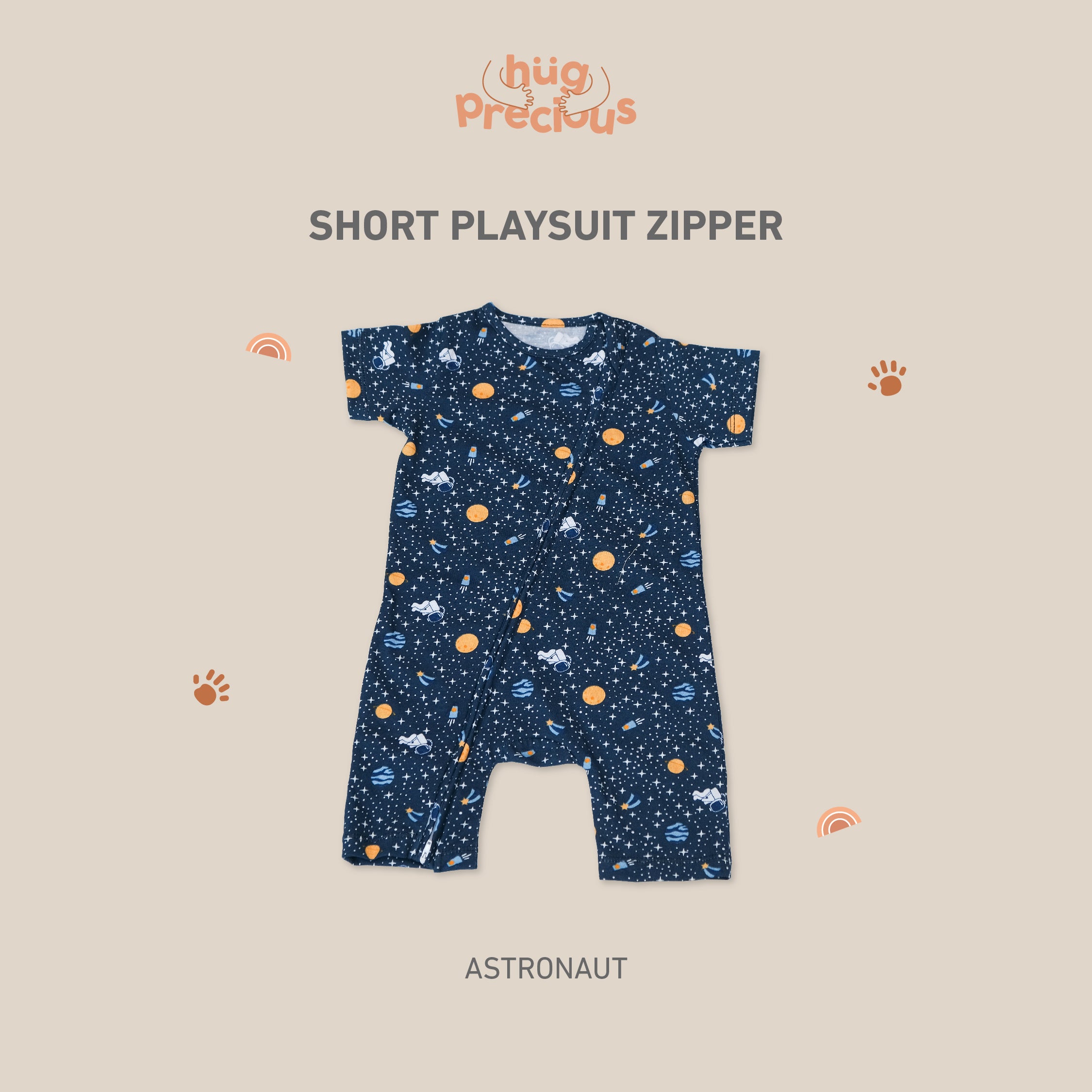 Short Playsuit Zipper 2.0 (Jumper Bayi)