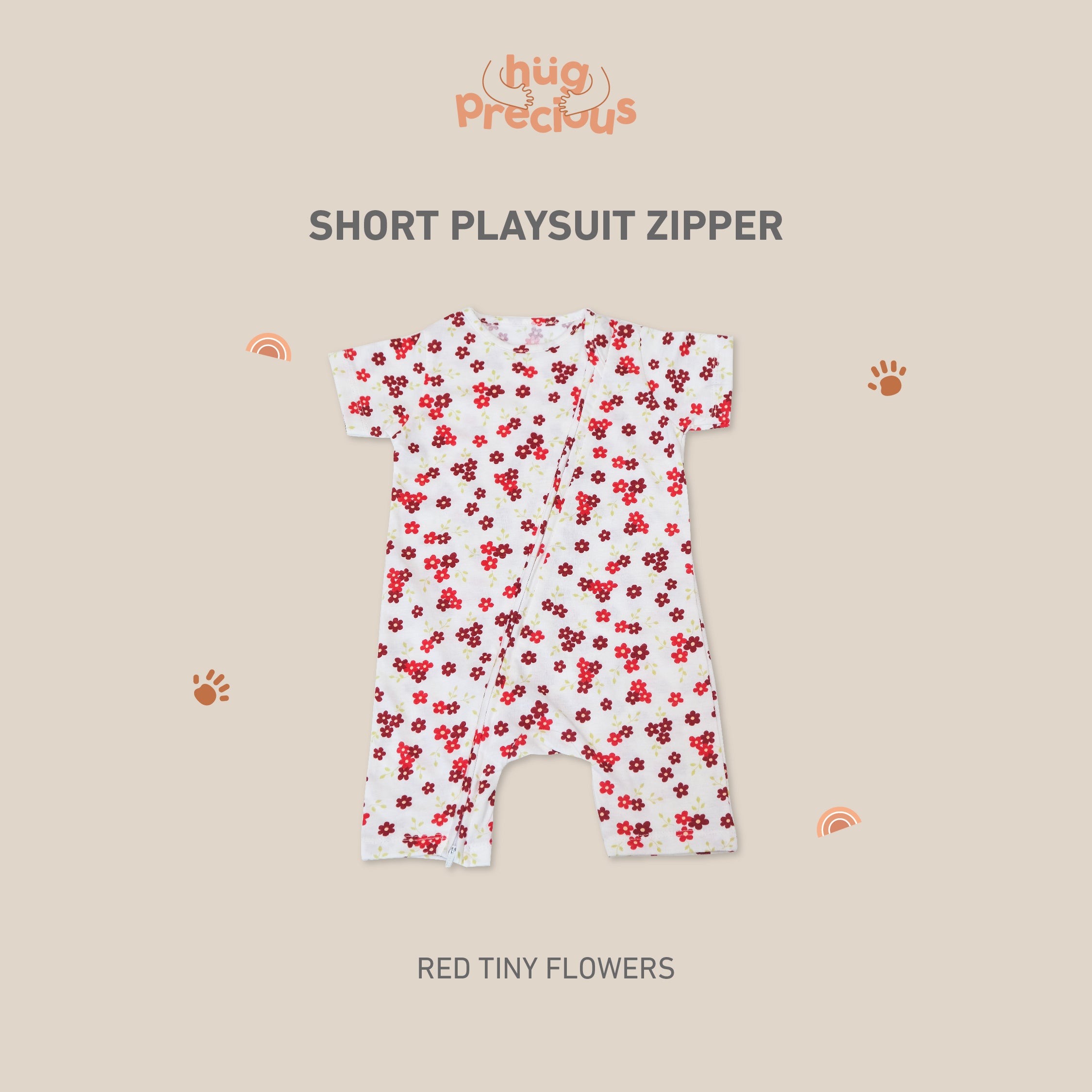 Short Playsuit Zipper 1.0 (Jumper Bayi)