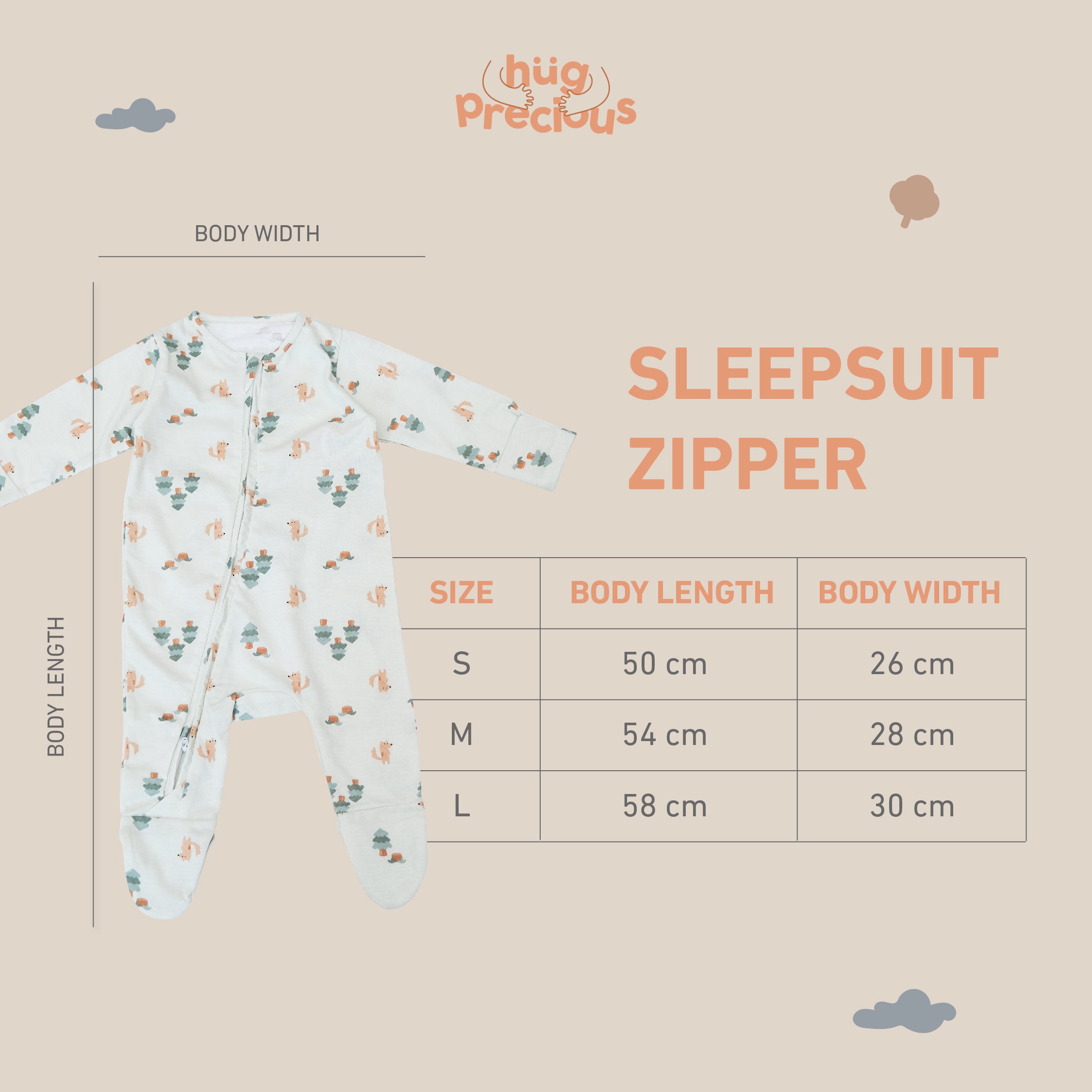 Sleepsuit Zipper 2.0 (Jumper Bayi)