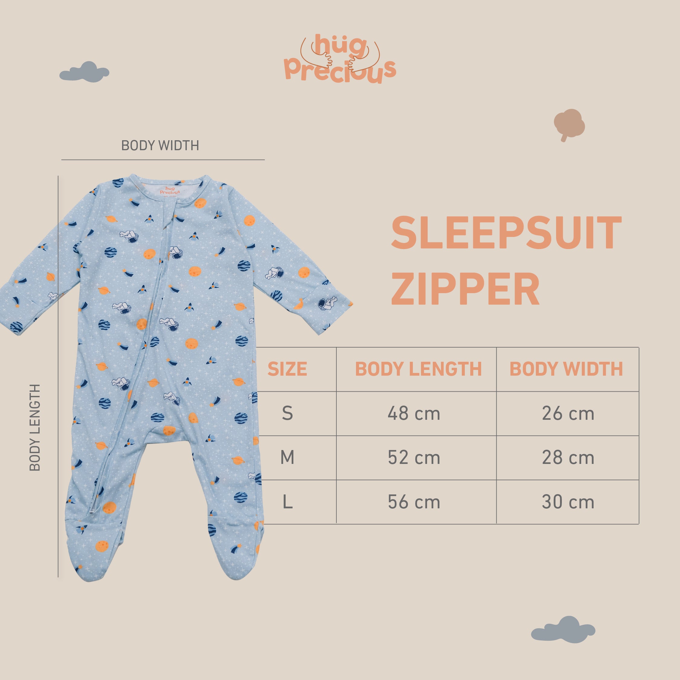 Sleepsuit Zipper 3.0 (Jumper Bayi)