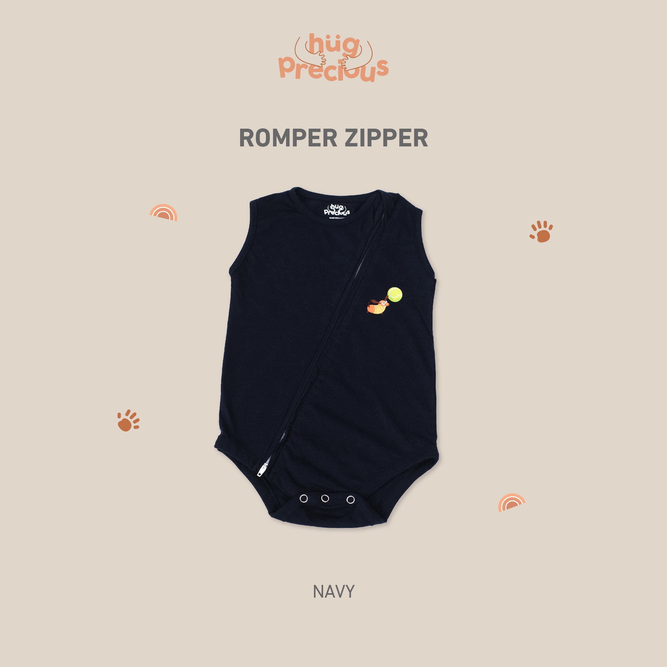 Romper Zipper PENNY THE TECKLE Modal