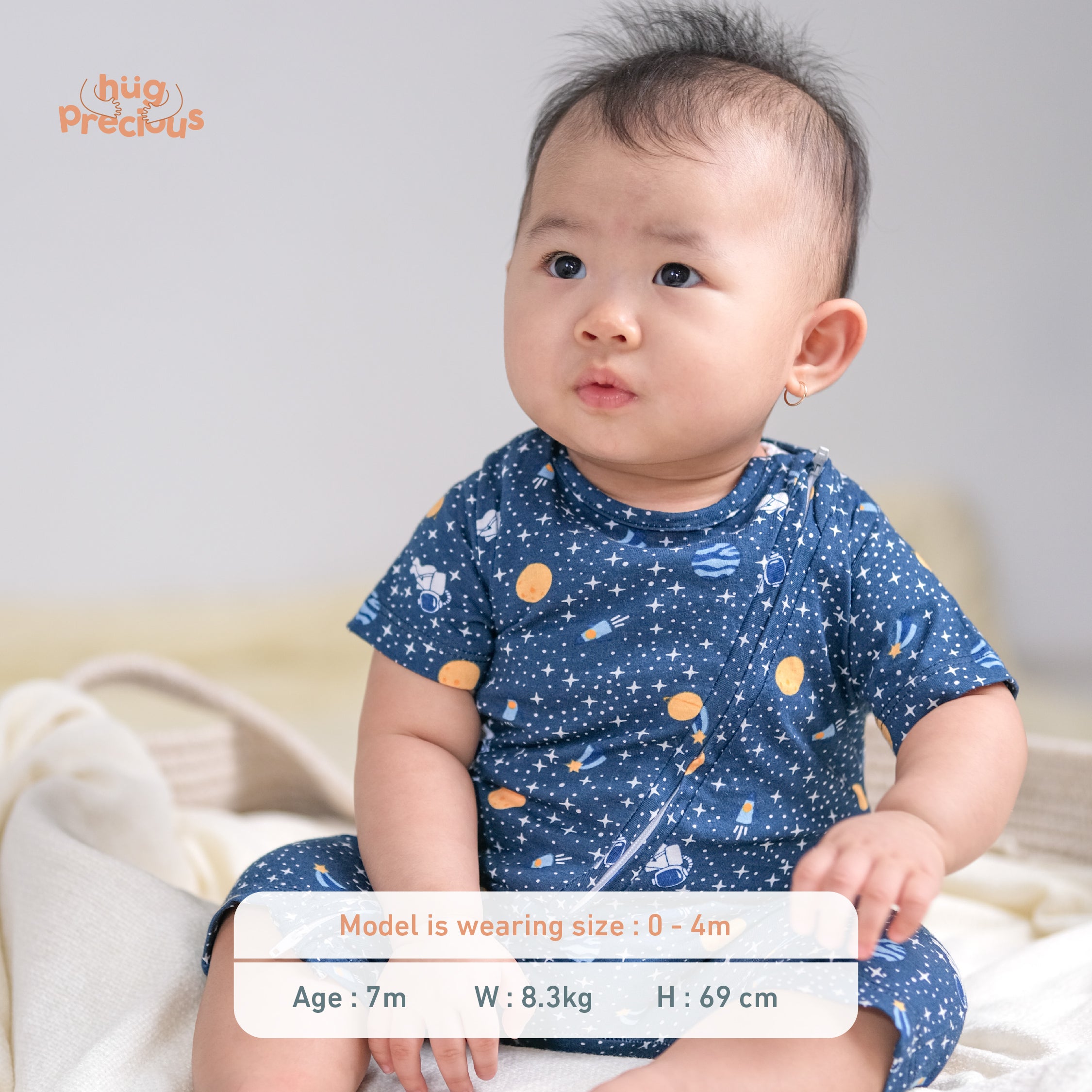 Short Playsuit Zipper 2.0 (Jumper Bayi)