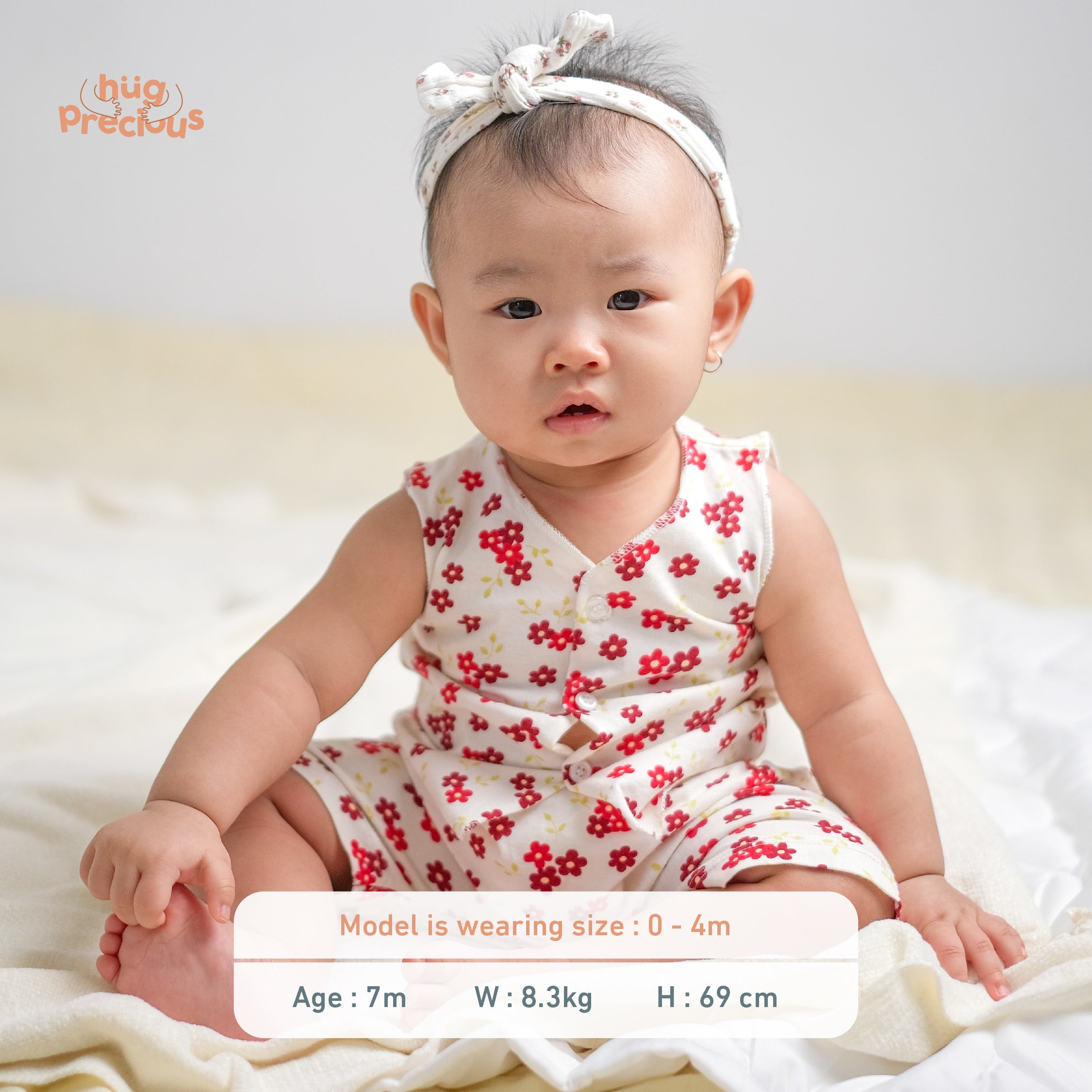 Little Wear Short Sleeveless Set - 2.0 (Setelan Baju Bayi Lengan Buntung)